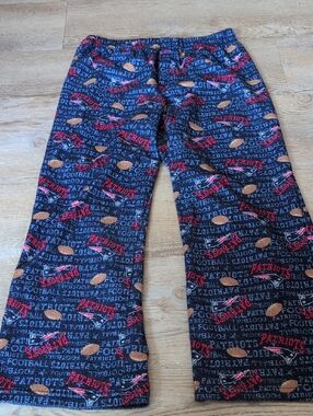 NFL Patriots Kids Fleece Pajama Pants - Black, Red, Brown
